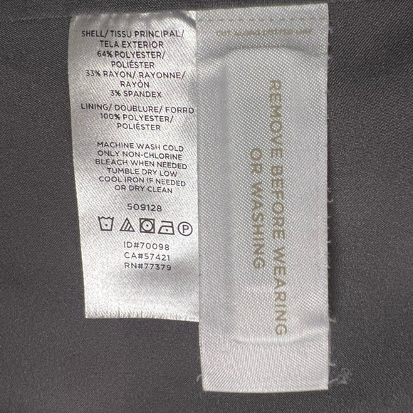 Ann Taylor Blazer Womens GrayWindowpane Plaid Single Breasted Classic/size 16 - Picture 9 of 12